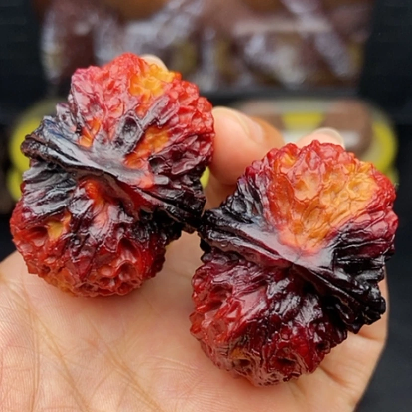 【闪购商品】文玩核桃吊坠43尺七彩麒麟元宝