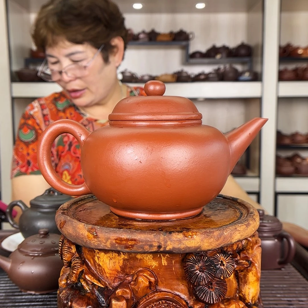 忆古斋紫砂壶83年朱泥