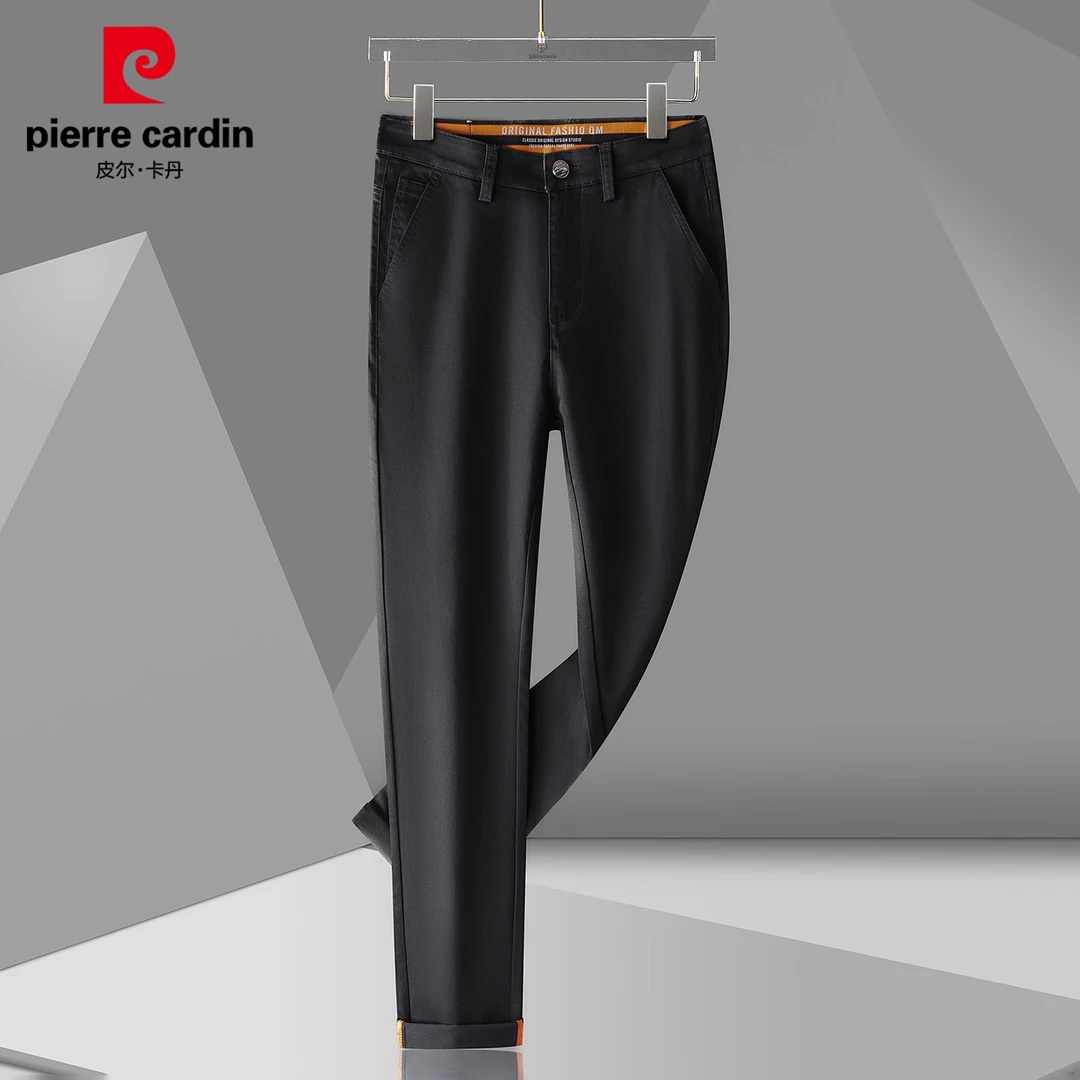 皮尔卡丹高端男士休闲裤秋季新款宽松直筒潮流运动痞帅长裤男装