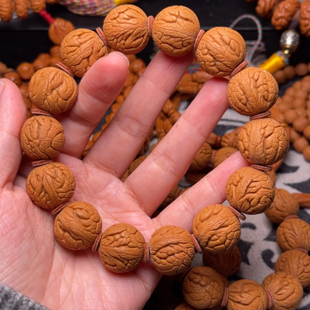 手串桃核龙纹龙珠19