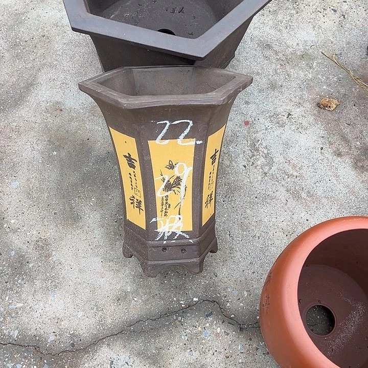 紫砂花盆透气花盆