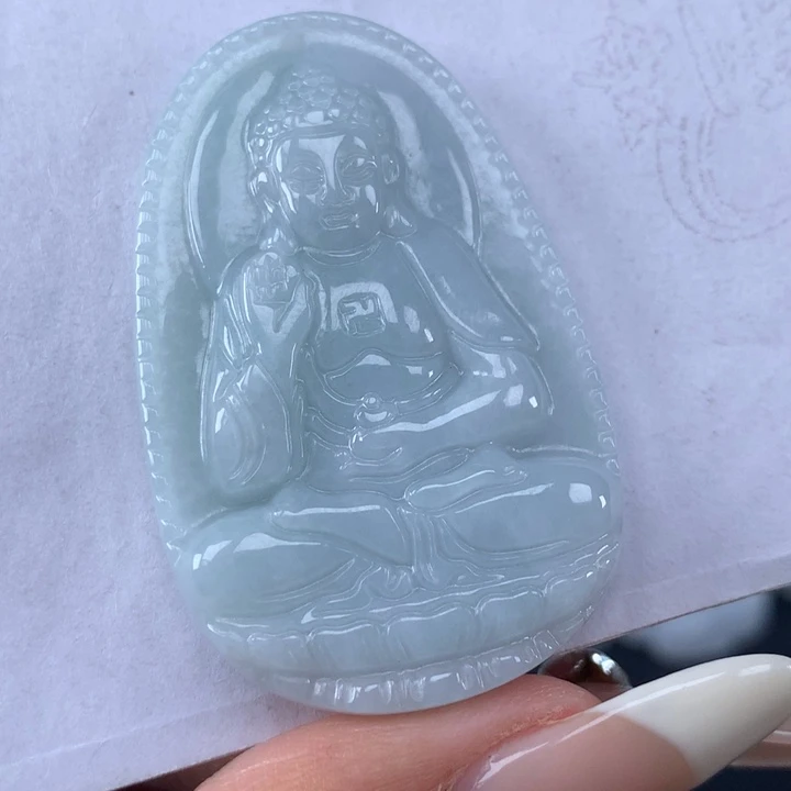 颈饰未镶嵌翡翠阿弥陀佛吊坠