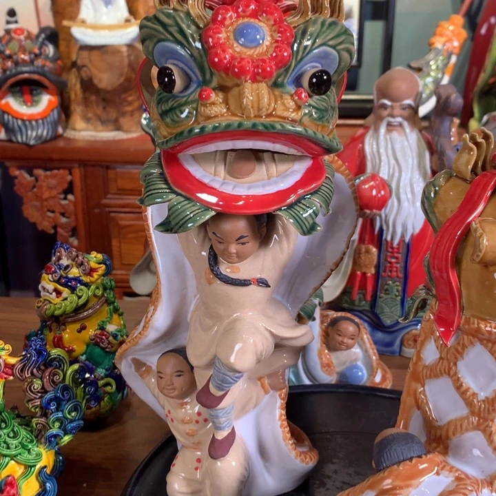 摆件平陶瓷雕塑黄飞鸿