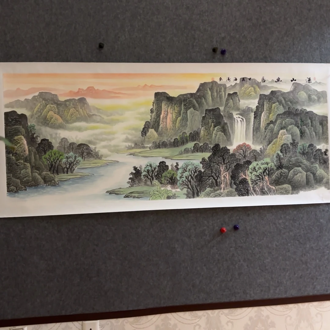 国画国画作品李海涛山水精品手绘