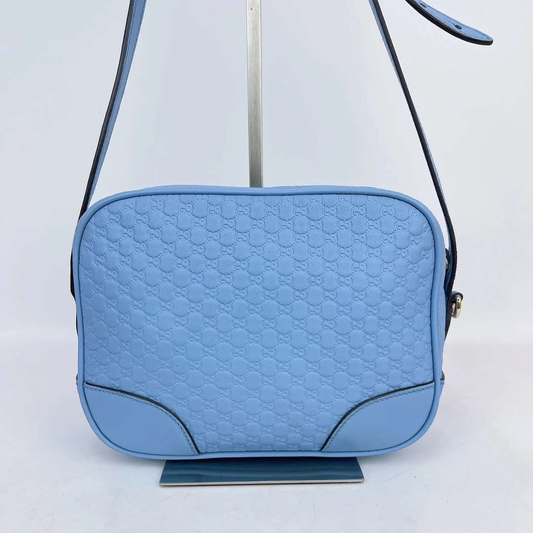 95新 GUCCI/古驰 古驰蓝色单肩包底17 J822