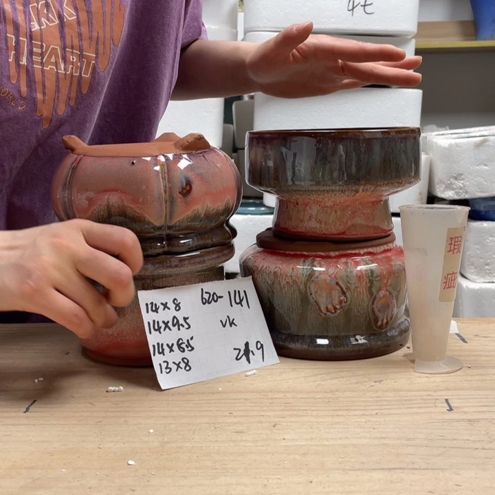 紫砂花盆多肉陶土花盆微瑕141