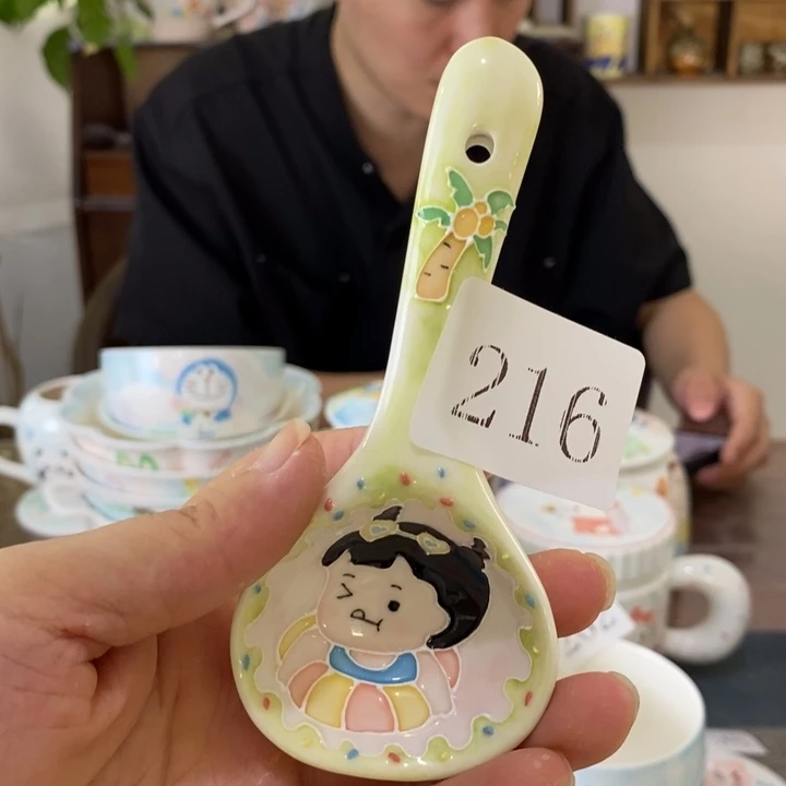 瓷片景德镇釉下彩手绘