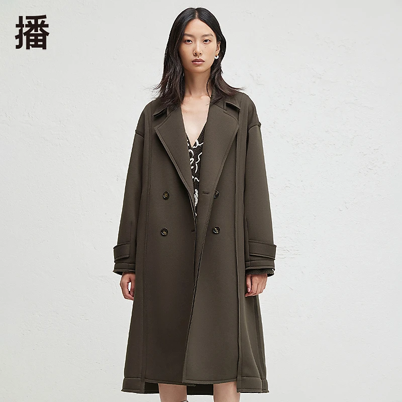 【直播专属】播时尚简约外翻西装中长款外套BDR3WD3221