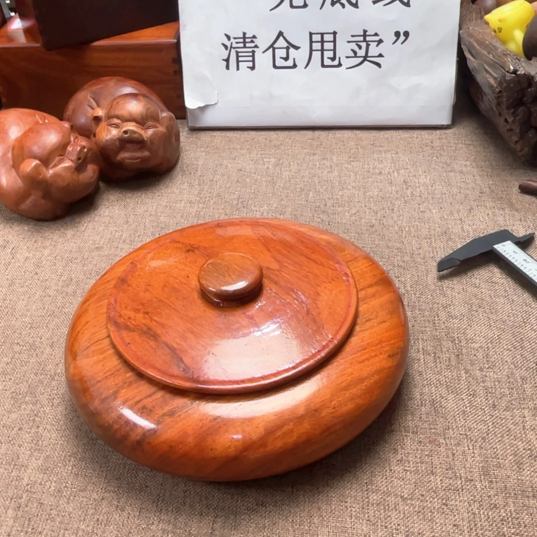 大果紫檀（缅甸花梨）罐子