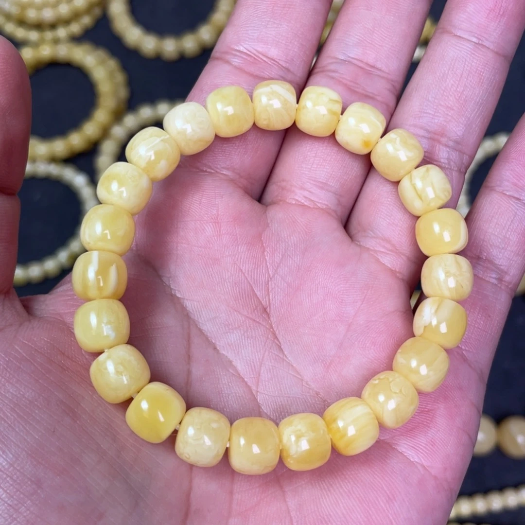 裸石蜜蜡未镶嵌蜜蜡手串9.5mm