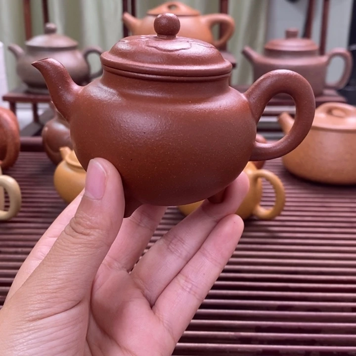 紫砂茶壶降坡泥大彬如意