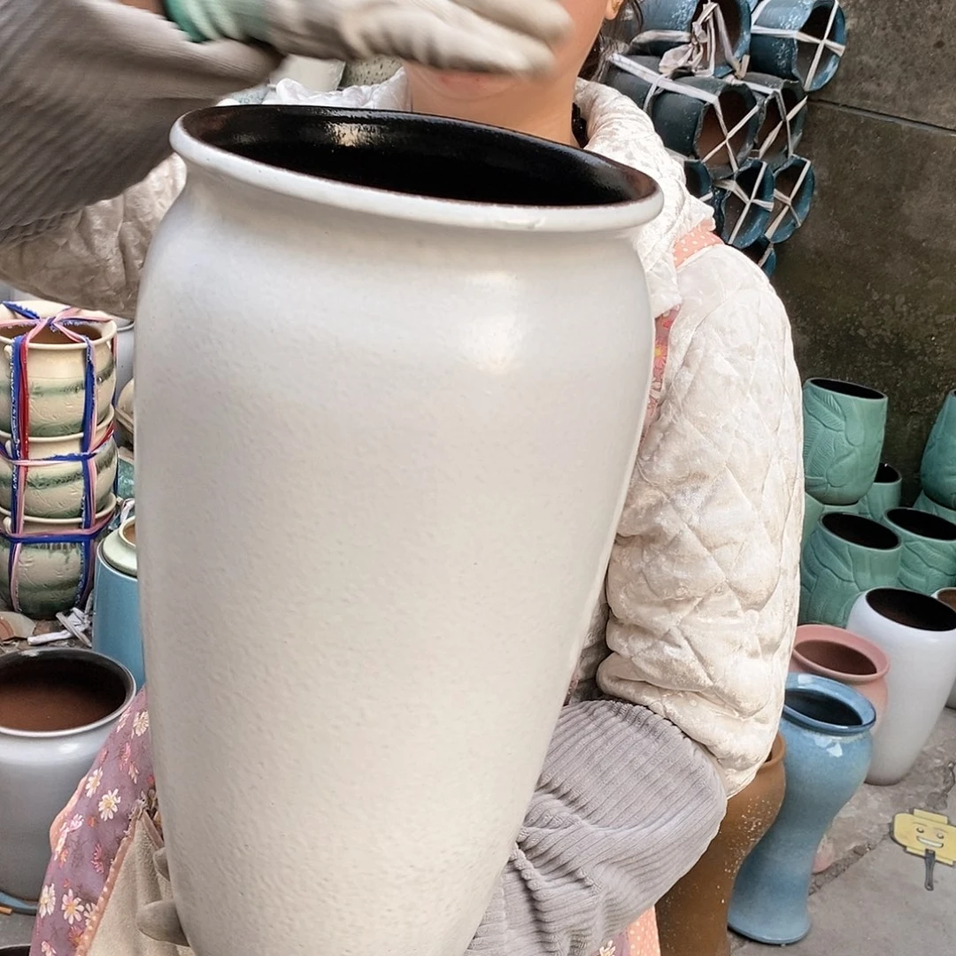 紫砂花盆正品口20高42