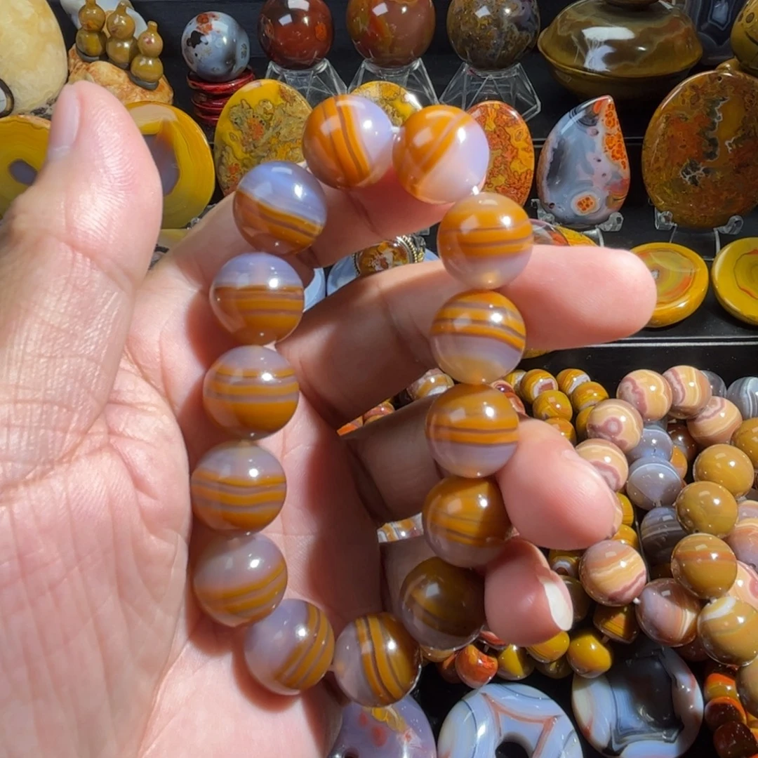 玛瑙/玉髓合金颈饰