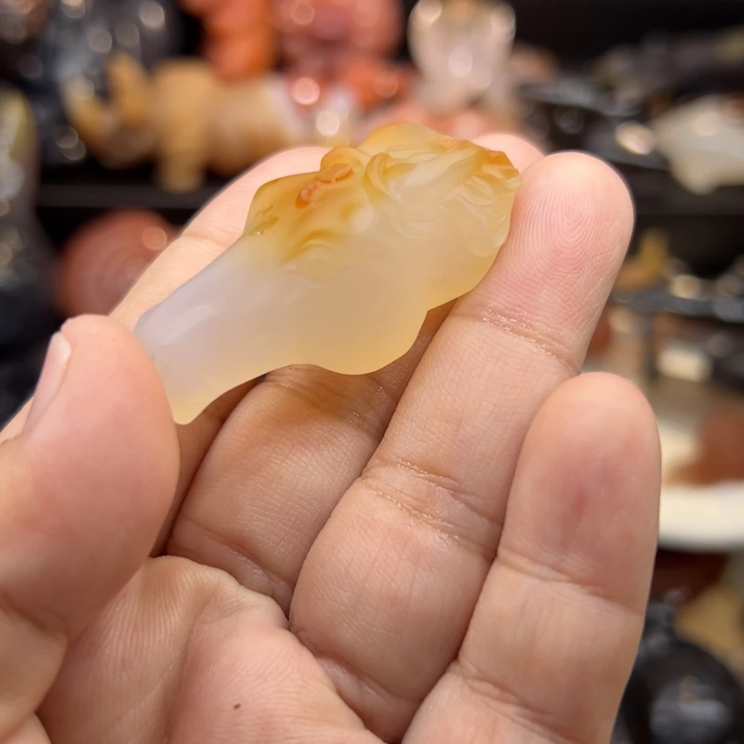 晨***曦玛瑙/玉髓未镶嵌手玩/摆件