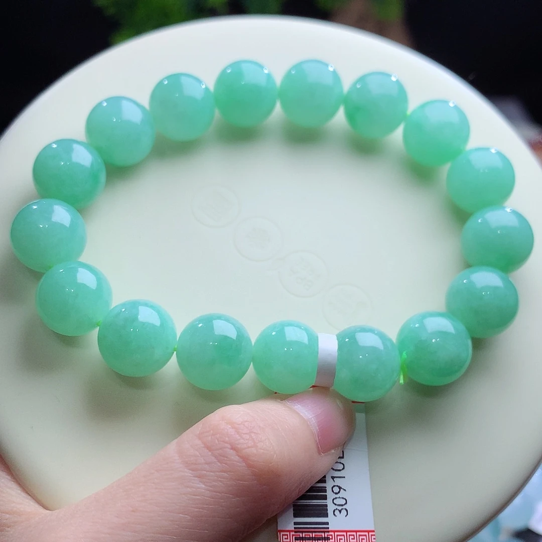 翡翠未镶嵌手串卡12+