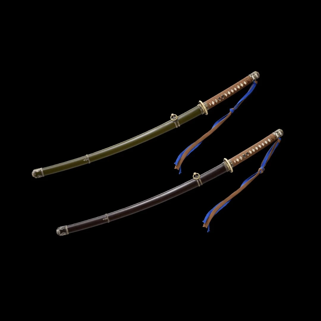 98军刀龙泉锻打研磨铁鞘铜装珍珠鱼皮收藏冷兵器未开刃