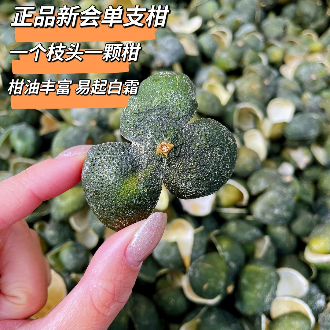 【天马产区 】新会陈皮正宗特产茶枝柑鲜果干小青皮四花青