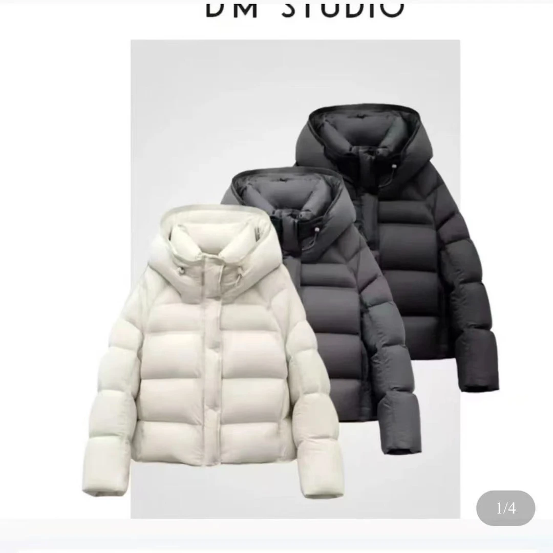 【 90鹅绒】 超软高奢90鹅绒冬季韩版泡芙女短款加厚连帽MT8802