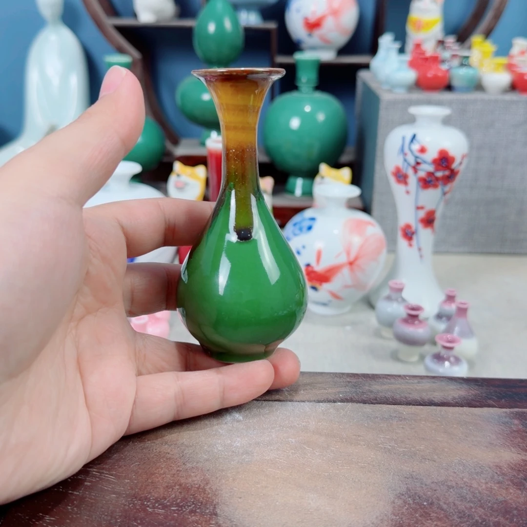 陶瓷手工小花器摆件