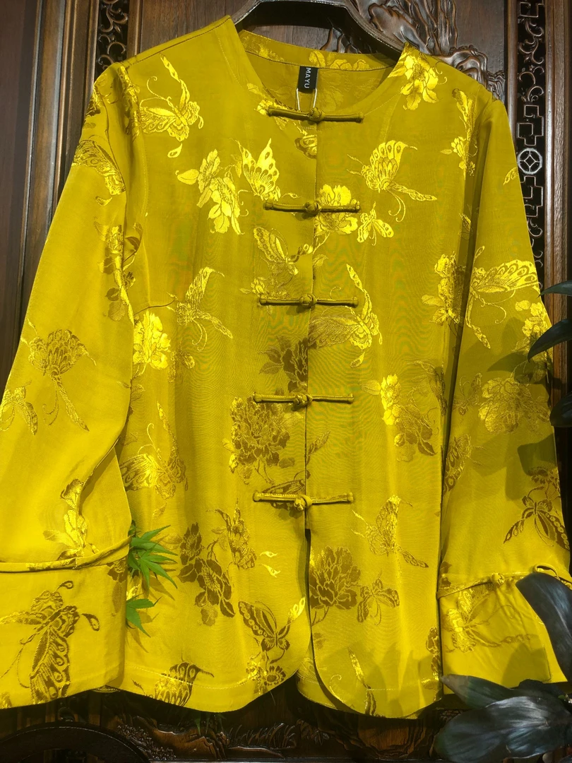 赵掌柜——国风老缎中式小上衣Y-9304