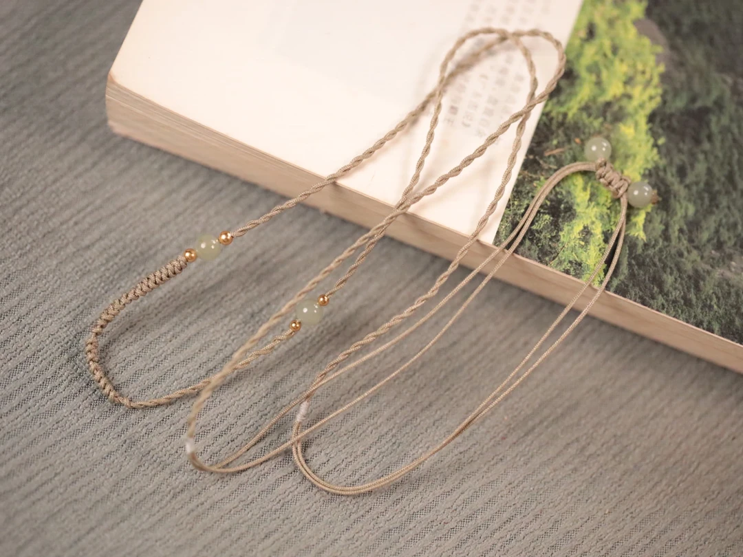 和田玉6mm【编绳款】单脖绳