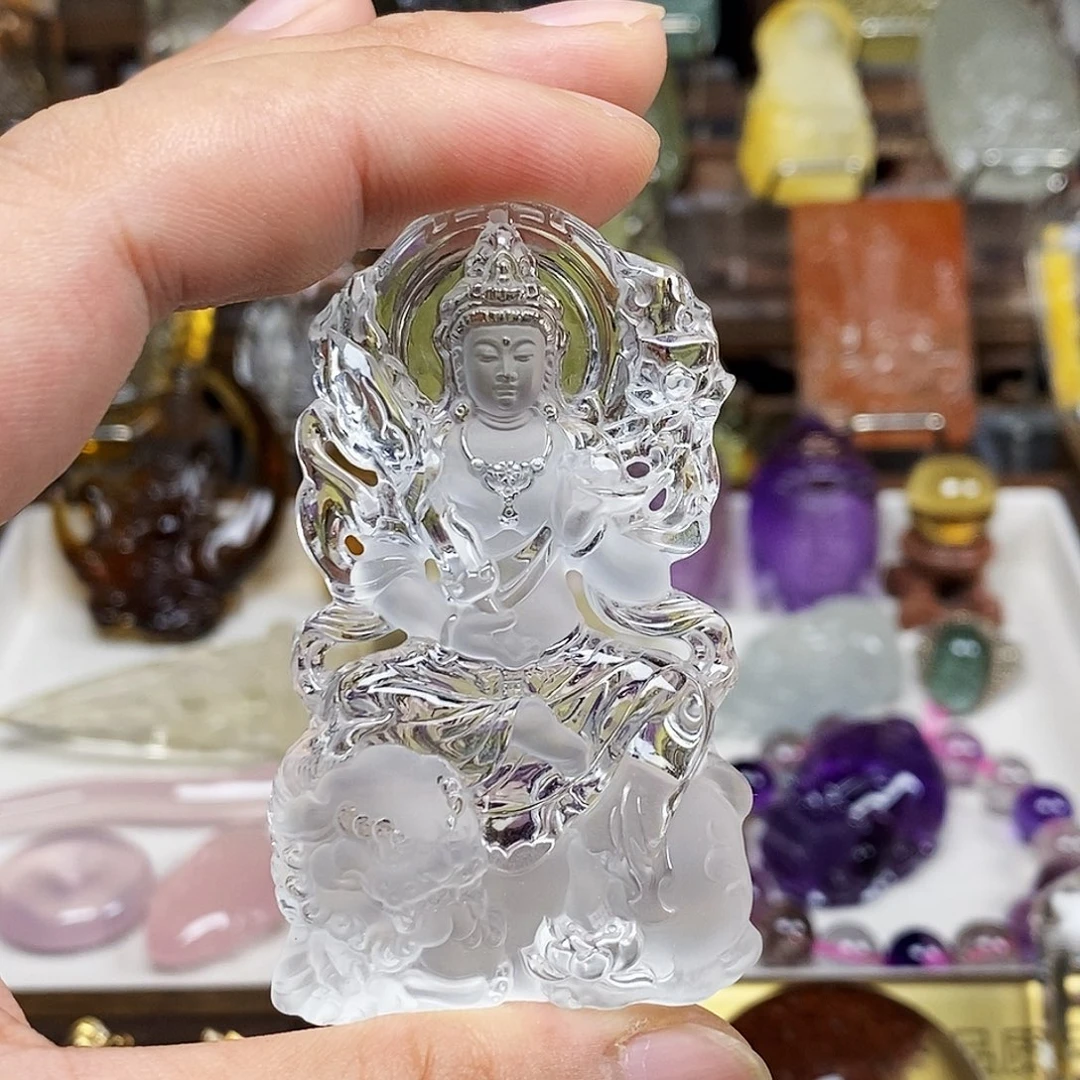 落***秋颈饰未镶嵌水晶天然水晶吊坠