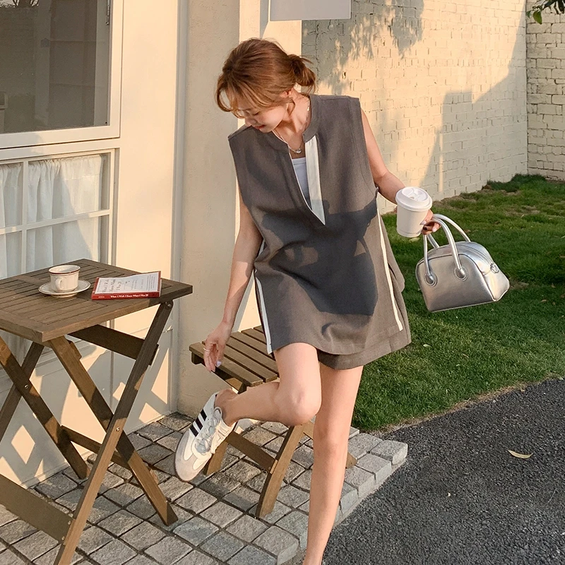 巨好看无袖套装2025夏日女新款设计感个性独特休闲时尚高级感