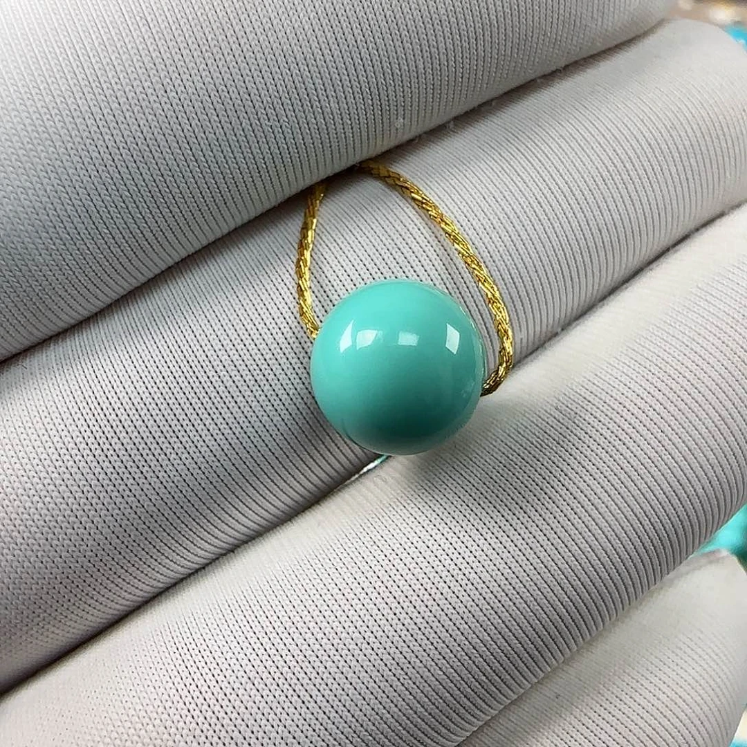 绿松石未镶嵌8mm➕单珠