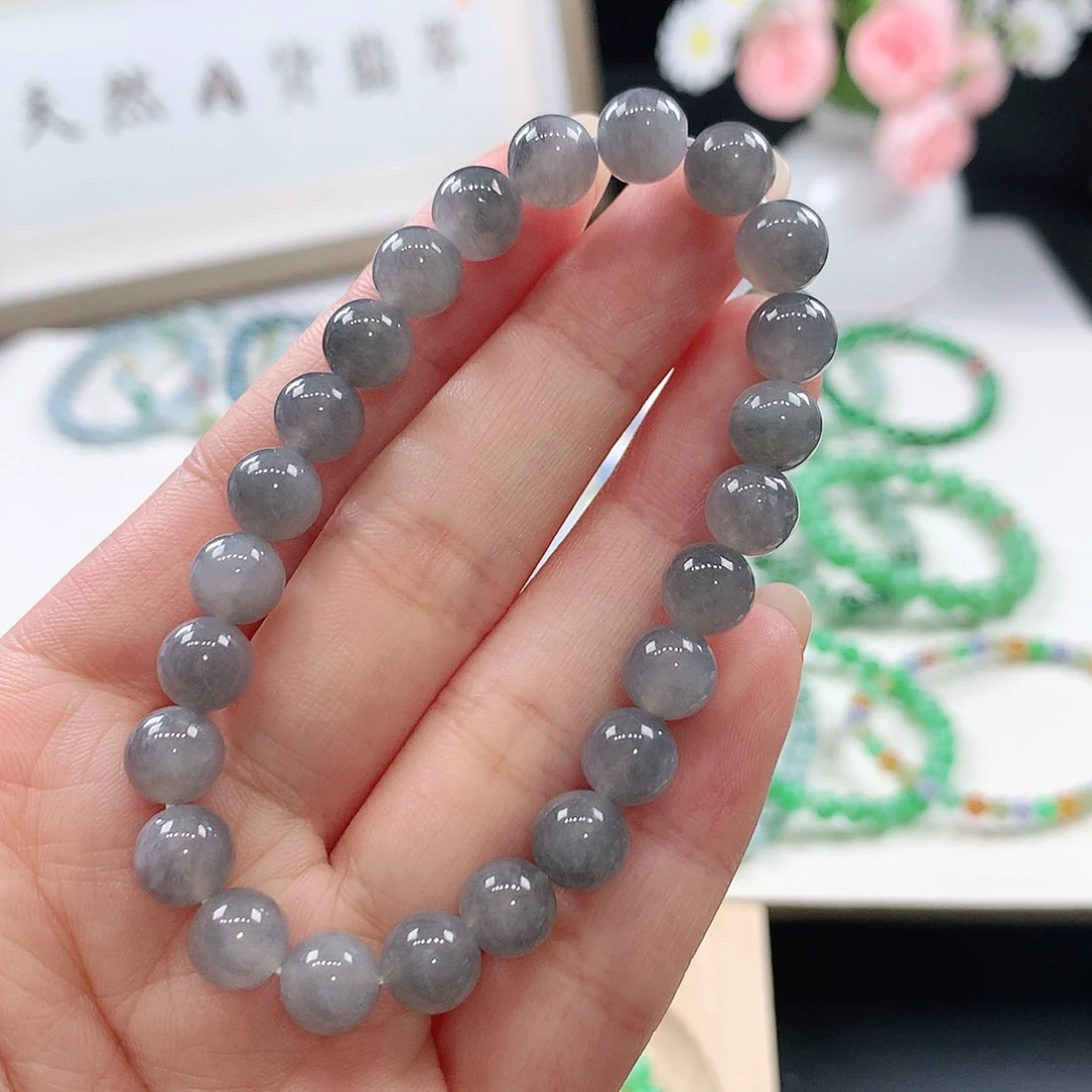 翡翠未镶嵌手链手链7.7mm