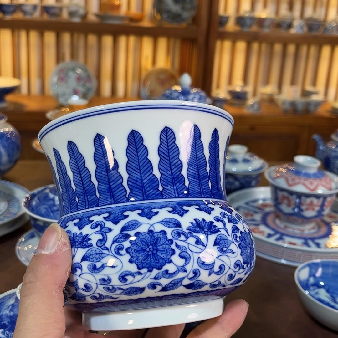 錡镇堂手工手绘渣斗