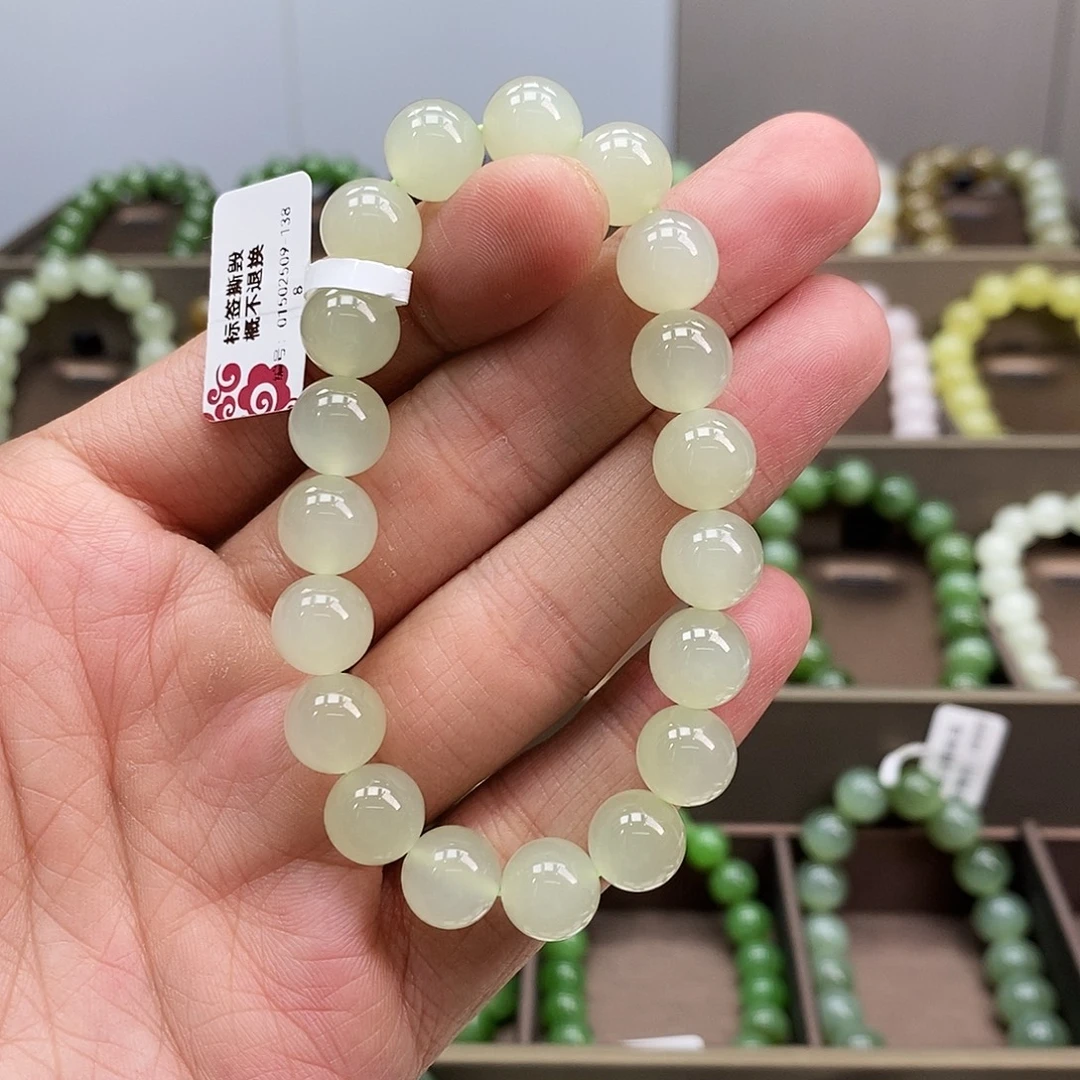 和田玉未镶嵌手串晴水10