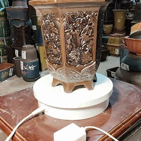 紫砂花盆养根透气