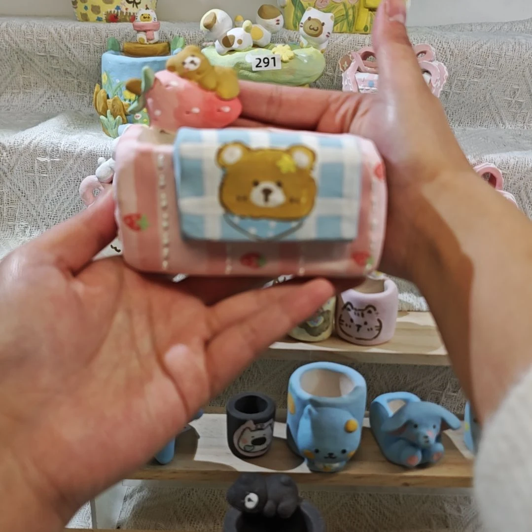 炭***炭满29.9包邮手工花盆
