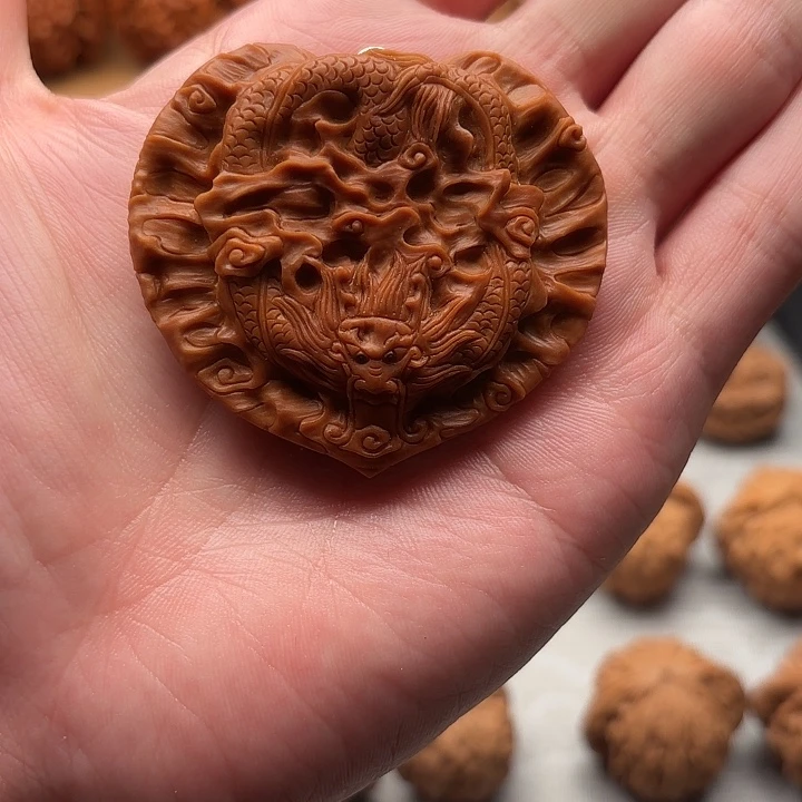 吊坠文玩核桃55.5龙凤