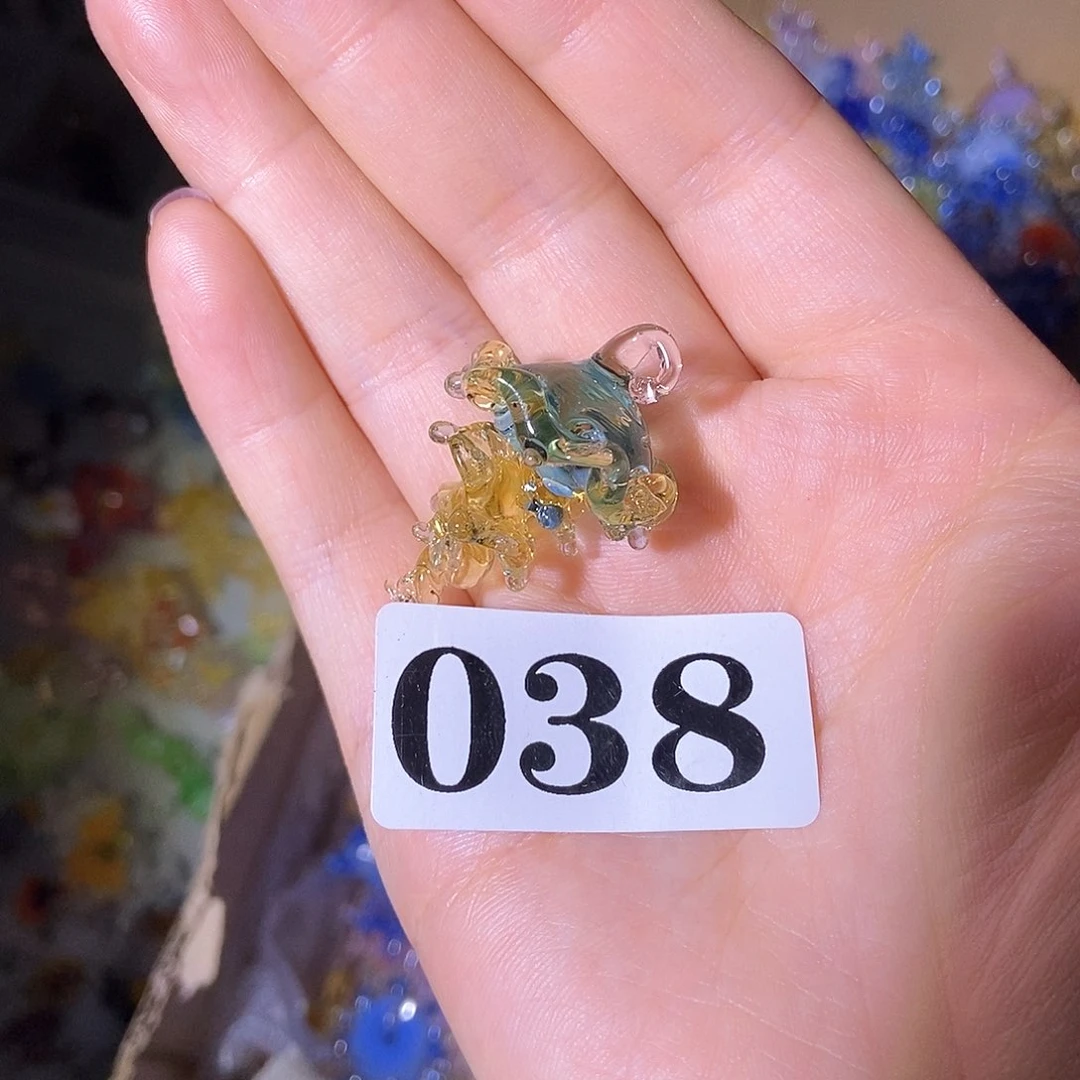 琉璃手工艺品欻*038水母