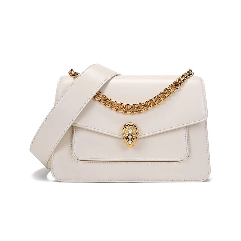 未使用 BVLGARI/宝格丽 女包 女士蛇头扣手提单肩斜挎包291227