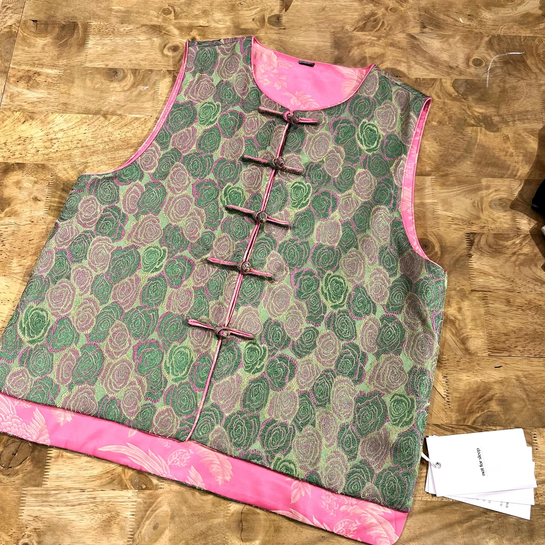 国风宋锦立体提花马甲（6382）