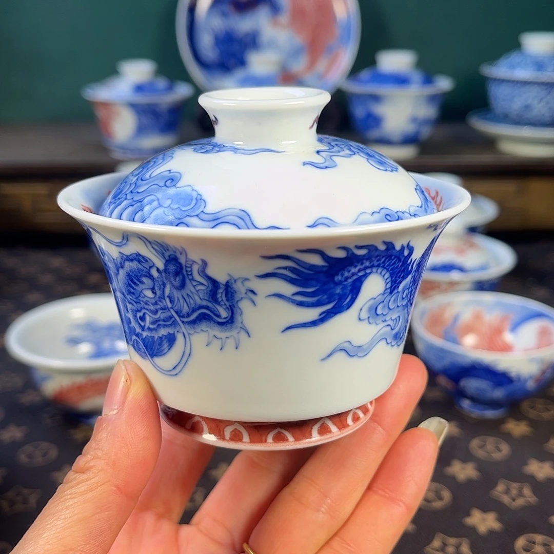 瓷片景德镇市自成堂手工手绘