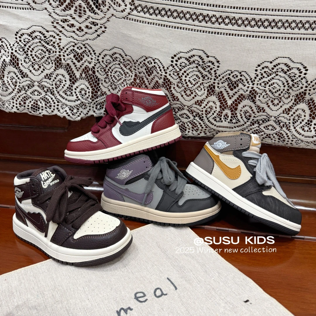 高帮系列【单里+加绒！】冬季新款运动板鞋男童女童潮牌