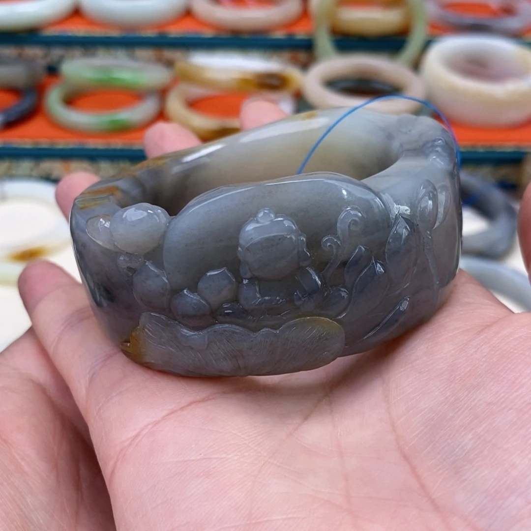 和田玉手镯54.5未镶嵌