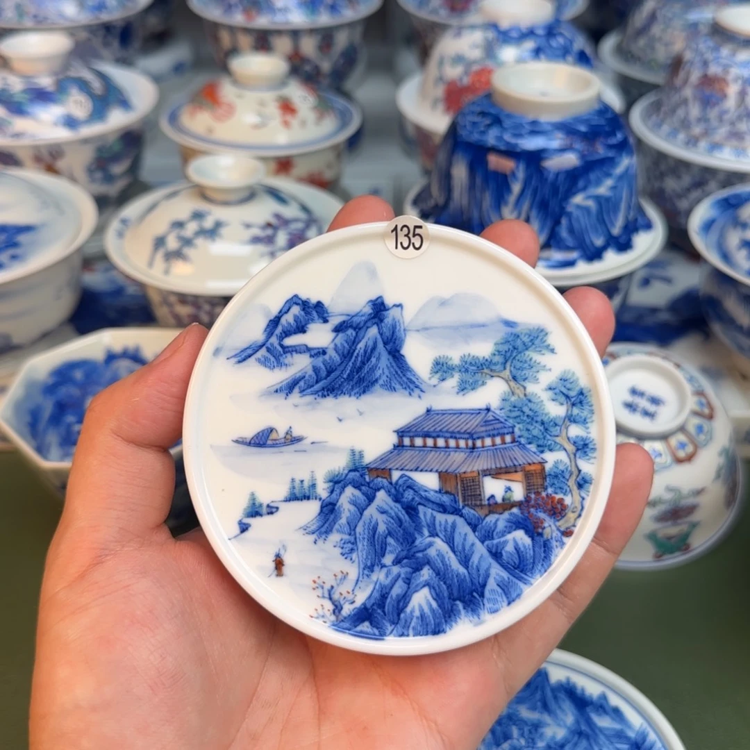 彦祖纯手工手绘茶具135