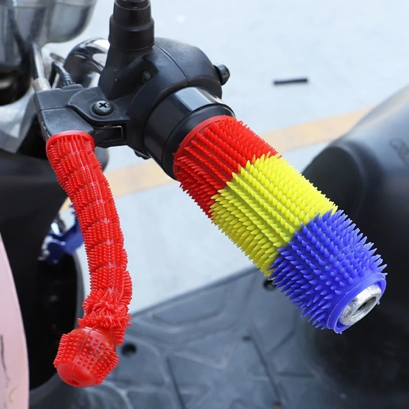 通用摩托车把手套电动车手把套吸汗防滑橡胶套踏板车改装油门把胶