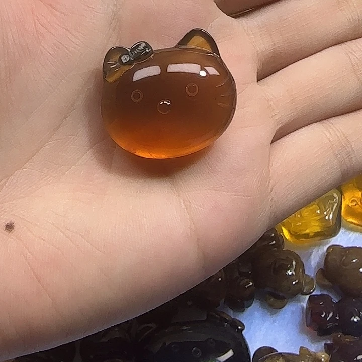 未镶嵌琥珀裸石Kitty头