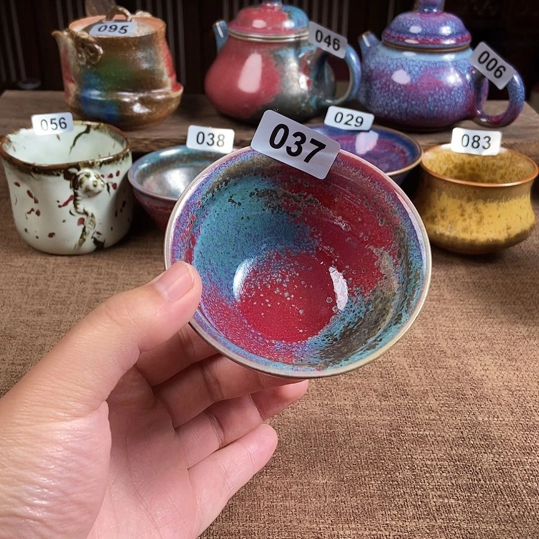 瓷片钧瓷茶壶茶具