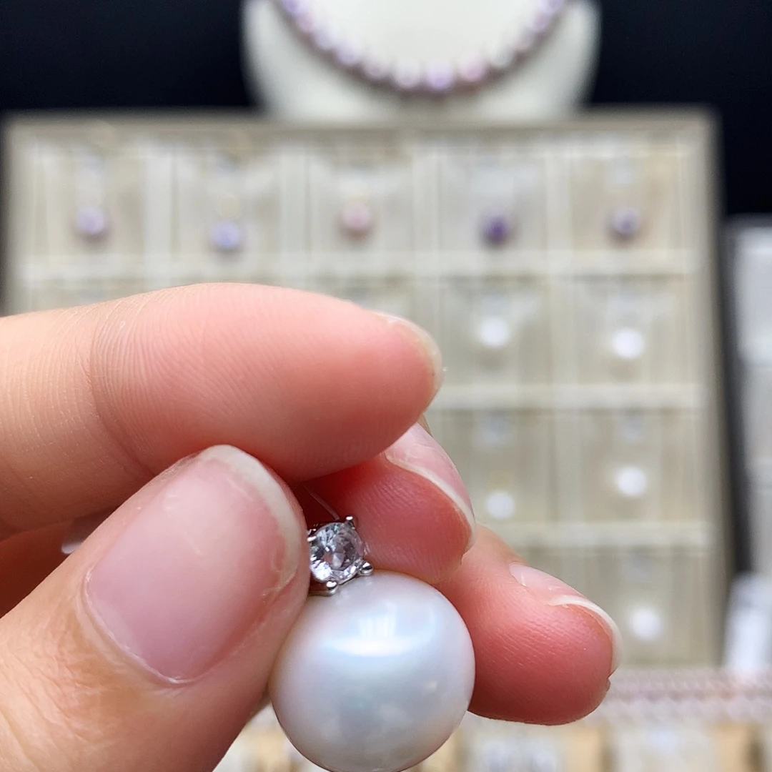 颈饰合金淡水珍珠