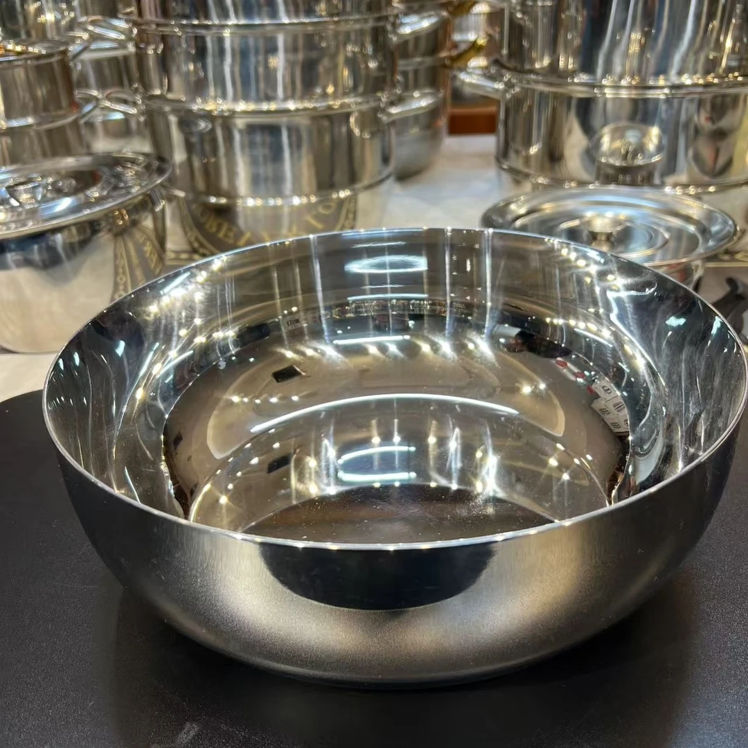 BH/和面盆32cm不锈钢大容量卷边揉面盆加厚加深洗菜盆