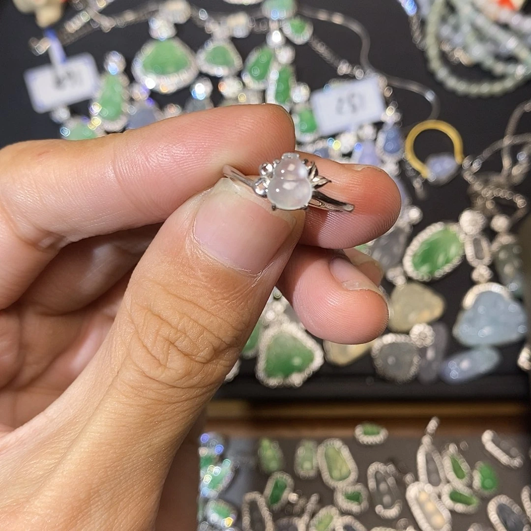 翡翠银S925镶嵌颈饰