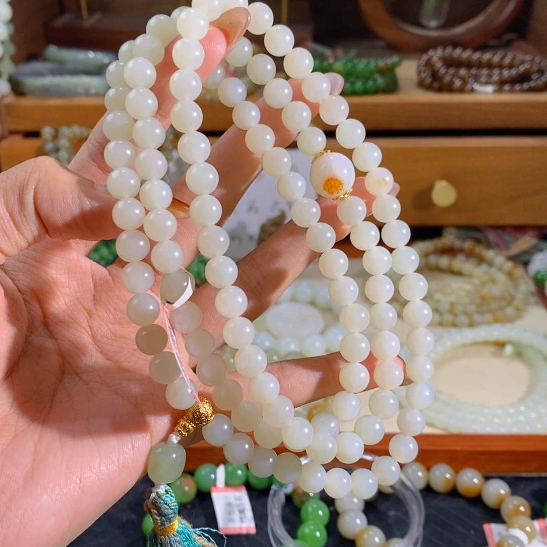 和田玉未镶嵌手链