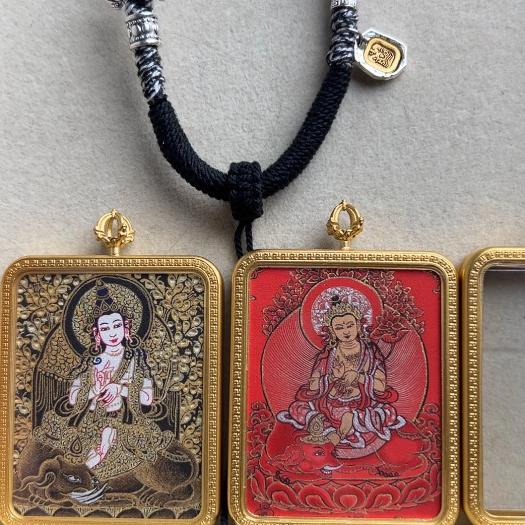 吊坠阿*。双面定制 普贤 两