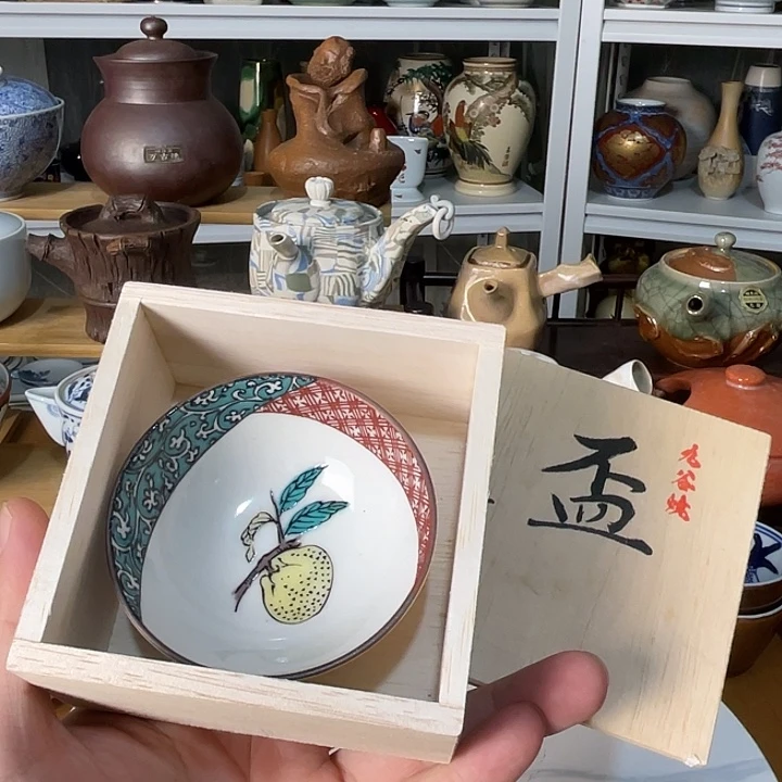 瓷片九谷好看的杯子哦